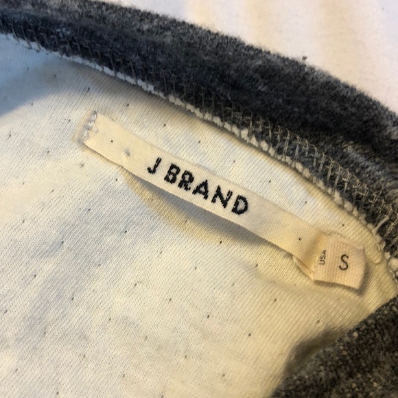 𝅺J Brand zippered sweatshirt leather detail size S - Picture 6 of 6